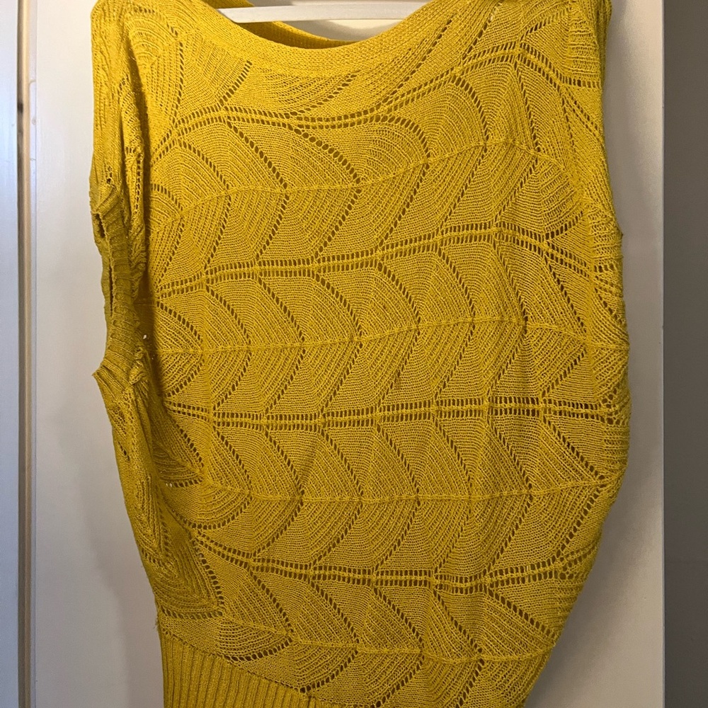 Yellow Oxide Layering Spring Sweater